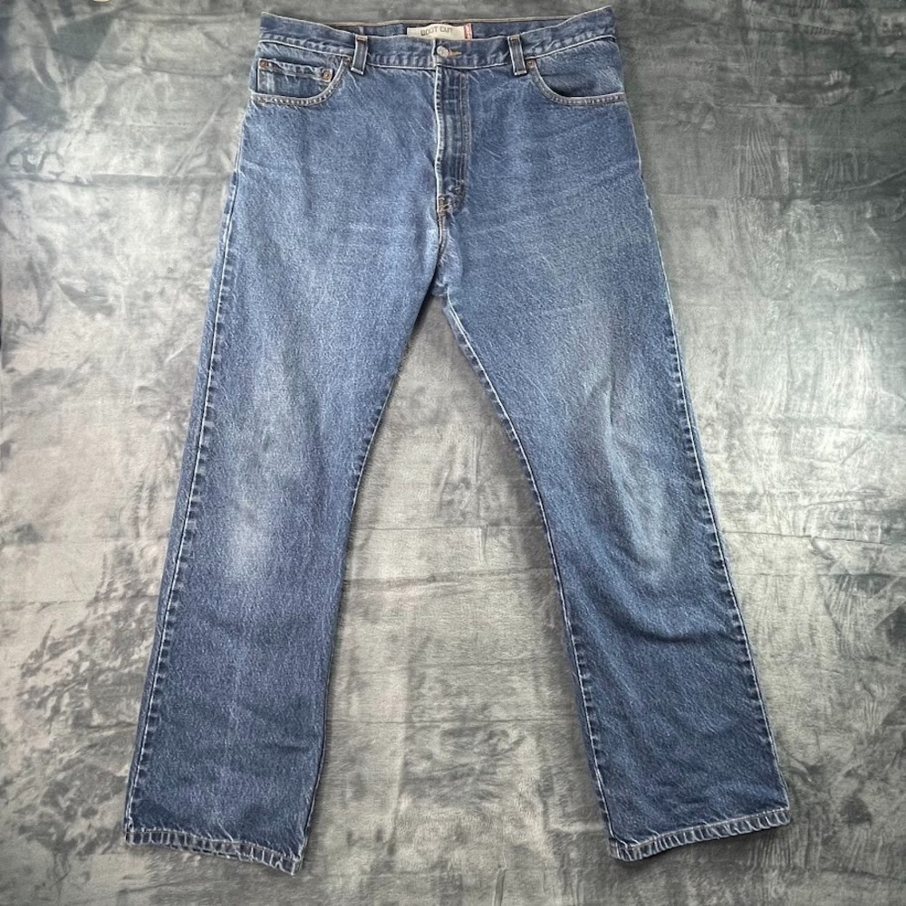 Y2K Levis 517 Bootcut Jeans Mens 36x32 Blue Denim Cotton Medium Wash Western